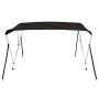 Schwarzes Bimini-Top mit 3 Bögen, 182 x 184 x 136 cm von vidaXL, Aufbewahrungsabdeckungen für Boote - Ref: Foro24-94804, Prei...