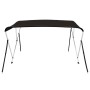 Toldo bimini de 3 arcos negro 182x184x136 cm de vidaXL, Cubiertas para almacenamiento de barcas - Ref: Foro24-94804, Precio: ...