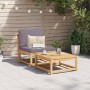 Sofá de jardín con cojines madera maciza acacia de vidaXL, Sofás modulares de exterior - Ref: Foro24-366495, Precio: 120,56 €...