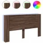 Kopfteil des LED-Bettes in Eichenbraun, 180 x 16,5 x 103,5 cm von vidaXL, Kopf- und Fußteile - Ref: Foro24-839265, Preis: 109...