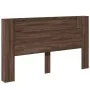 Cabecero de cama con LED marrón roble 180x16,5x103,5 cm de vidaXL, Cabeceros y pies de cama - Ref: Foro24-839265, Precio: 109...
