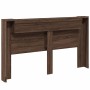 Cabecero de cama con LED marrón roble 180x16,5x103,5 cm de vidaXL, Cabeceros y pies de cama - Ref: Foro24-839265, Precio: 111...