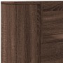 Cabecero de cama con LED marrón roble 180x16,5x103,5 cm de vidaXL, Cabeceros y pies de cama - Ref: Foro24-839265, Precio: 111...