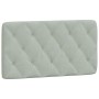 Estructura de cama con cabecero terciopelo gris claro 100x200cm de vidaXL, Camas y somieres - Ref: Foro24-3207905, Precio: 14...
