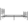Estructura de cama cabecero y estribo metal negro 200x200 cm de vidaXL, Camas y somieres - Ref: Foro24-376527, Precio: 145,33...