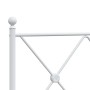 Estructura cama metal con cabecero y pie cama blanca 107x203 cm de vidaXL, Camas y somieres - Ref: Foro24-376565, Precio: 92,...