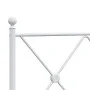 Metal bed frame with headboard and white footboard 120x200 cm by vidaXL, Beds and slatted bases - Ref: Foro24-376567, Price: ...