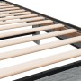 Estructura cama madera ingeniería metal gris Sonoma 100x200 cm de vidaXL, Camas y somieres - Ref: Foro24-845805, Precio: 78,5...