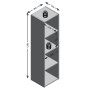 FMD Estantería con 4 compartimentos blanco de FMD, Librerías y estanterías - Ref: Foro24-428755, Precio: 109,82 €, Descuento: %