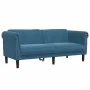 2-teilige Sofagarnitur aus blauem Samt von vidaXL, Sofas - Ref: Foro24-3209227, Preis: 533,60 €, Rabatt: %