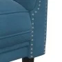 2-teilige Sofagarnitur aus blauem Samt von vidaXL, Sofas - Ref: Foro24-3209227, Preis: 533,60 €, Rabatt: %