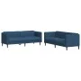 Juego de sofás 2 piezas tela azul de vidaXL, Sofás - Ref: Foro24-3209244, Precio: 631,80 €, Descuento: %