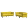 Juego de sofás 2 piezas terciopelo amarillo de vidaXL, Sofás - Ref: Foro24-3209225, Precio: 520,97 €, Descuento: %