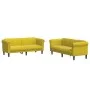 Yellow velvet 2-piece sofa set by vidaXL, Sofas - Ref: Foro24-3209225, Price: 512,88 €, Discount: %