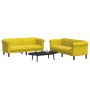 Juego de sofás 2 piezas terciopelo amarillo de vidaXL, Sofás - Ref: Foro24-3209225, Precio: 520,97 €, Descuento: %