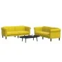 Yellow velvet 2-piece sofa set by vidaXL, Sofas - Ref: Foro24-3209225, Price: 512,88 €, Discount: %