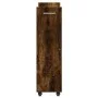 Armario con ruedas madera ingeniería roble ahumado 60x22x79 cm de vidaXL, Taquillas y armarios de almacenamiento - Ref: Foro2...