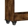 Armario con ruedas madera ingeniería roble ahumado 60x22x79 cm de vidaXL, Taquillas y armarios de almacenamiento - Ref: Foro2...