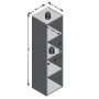 FMD Estantería con 4 compartimentos color roble de FMD, Librerías y estanterías - Ref: Foro24-428753, Precio: 95,06 €, Descue...
