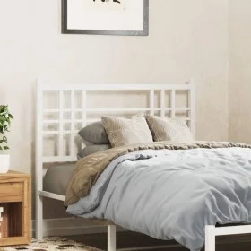 Cabecero de metal blanco 107 cm de vidaXL, Cabeceros y pies de cama - Ref: Foro24-376403, Precio: 28,74 €, Descuento: %