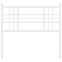 Cabecero de metal blanco 107 cm de vidaXL, Cabeceros y pies de cama - Ref: Foro24-376403, Precio: 29,20 €, Descuento: %
