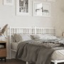 Cabecero de metal blanco 160 cm de vidaXL, Cabeceros y pies de cama - Ref: Foro24-376408, Precio: 95,07 €, Descuento: %