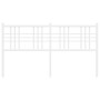 Cabecero de metal blanco 160 cm de vidaXL, Cabeceros y pies de cama - Ref: Foro24-376408, Precio: 95,07 €, Descuento: %