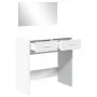 Dressing table with white mirror 80x39x80 cm by vidaXL, Bedroom Dressers - Ref: Foro24-840702, Price: 81,02 €, Discount: %