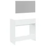 Dressing table with white mirror 80x39x80 cm by vidaXL, Bedroom Dressers - Ref: Foro24-840702, Price: 81,02 €, Discount: %