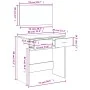 Dressing table with white mirror 80x39x80 cm by vidaXL, Bedroom Dressers - Ref: Foro24-840702, Price: 81,02 €, Discount: %