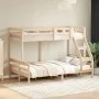 Litera de madera maciza de pino 90x200/120x200 cm de vidaXL, Camas y somieres - Ref: Foro24-3207185, Precio: 306,78 €, Descue...