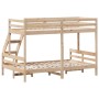 Litera de madera maciza de pino 90x200/120x200 cm de vidaXL, Camas y somieres - Ref: Foro24-3207185, Precio: 311,77 €, Descue...