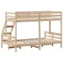 Litera de madera maciza de pino 90x200/120x200 cm de vidaXL, Camas y somieres - Ref: Foro24-3207185, Precio: 306,78 €, Descue...