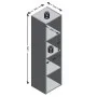 FMD Estantería con 4 compartimentos gris hormigón de FMD, Librerías y estanterías - Ref: Foro24-428752, Precio: 110,86 €, Des...