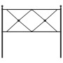Cabecero de metal negro 100 cm de vidaXL, Cabeceros y pies de cama - Ref: Foro24-376531, Precio: 38,88 €, Descuento: %