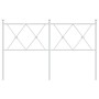 Cabecero de metal blanco 140 cm de vidaXL, Cabeceros y pies de cama - Ref: Foro24-376584, Precio: 48,11 €, Descuento: %