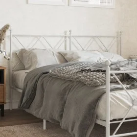 Kopfteil aus weißem Metall, 160 cm von vidaXL, Kopf- und Fußteile - Ref: Foro24-376586, Preis: 47,99 €, Rabatt: %