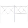 Cabecero de metal blanco 160 cm de vidaXL, Cabeceros y pies de cama - Ref: Foro24-376586, Precio: 48,68 €, Descuento: %