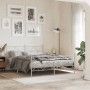Cabecero de metal blanco 160 cm de vidaXL, Cabeceros y pies de cama - Ref: Foro24-376586, Precio: 48,68 €, Descuento: %