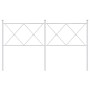 Cabecero de metal blanco 160 cm de vidaXL, Cabeceros y pies de cama - Ref: Foro24-376586, Precio: 48,68 €, Descuento: %