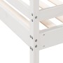 Litera de madera maciza de pino blanco 80x200/140x200 cm de vidaXL, Camas y somieres - Ref: Foro24-3207166, Precio: 368,45 €,...