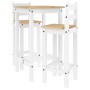 Set de bar 3 piezas madera maciza de pino blanco de vidaXL, muebles para cocinas y comedores - Ref: Foro24-4005689, Precio: 1...