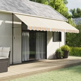 Tela de repuesto de toldo rayas de colores 4,5x3,5 m de vidaXL, Toldos - Ref: Foro24-367729, Precio: 61,23 €, Descuento: %