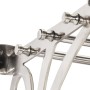 Soporte de equipaje con perchas y espejo de pared aluminio de vidaXL, Percheros para sombreros y abrigos - Ref: Foro24-357830...