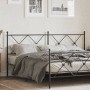Cabecero de metal negro 180 cm de vidaXL, Cabeceros y pies de cama - Ref: Foro24-376538, Precio: 49,44 €, Descuento: %
