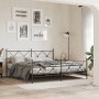Cabecero de metal negro 180 cm de vidaXL, Cabeceros y pies de cama - Ref: Foro24-376538, Precio: 49,44 €, Descuento: %