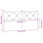 Cabecero de metal negro 180 cm de vidaXL, Cabeceros y pies de cama - Ref: Foro24-376538, Precio: 49,44 €, Descuento: %