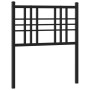 Cabecero de metal negro 80 cm de vidaXL, Cabeceros y pies de cama - Ref: Foro24-376351, Precio: 27,70 €, Descuento: %