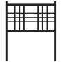 Cabecero de metal negro 80 cm de vidaXL, Cabeceros y pies de cama - Ref: Foro24-376351, Precio: 27,70 €, Descuento: %