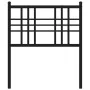 Kopfteil aus schwarzem Metall, 80 cm von vidaXL, Kopf- und Fußteile - Ref: Foro24-376351, Preis: 27,26 €, Rabatt: %
